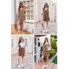 image:imageEkouaer Rompers for Women Summer Shorts Loose Jumpsuit Waffle Casual 2026 Beach Outfits Vacation ClothesLight Coffee
