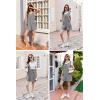 image:imageEkouaer Rompers for Women Summer Shorts Loose Jumpsuit Waffle Casual 2026 Beach Outfits Vacation ClothesLight Grey