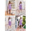 image:imageEkouaer Rompers for Women Summer Shorts Loose Jumpsuit Waffle Casual 2026 Beach Outfits Vacation ClothesLilac