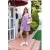 image:imageEkouaer Rompers for Women Summer Shorts Loose Jumpsuit Waffle Casual 2026 Beach Outfits Vacation ClothesLilac
