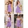 image:imageEkouaer Rompers for Women Summer Shorts Loose Jumpsuit Waffle Casual 2026 Beach Outfits Vacation ClothesLilac