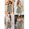 image:imageEkouaer Rompers for Women Summer Shorts Loose Jumpsuit Waffle Casual 2026 Beach Outfits Vacation ClothesMint Green