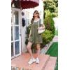 image:imageEkouaer Rompers for Women Summer Shorts Loose Jumpsuit Waffle Casual 2026 Beach Outfits Vacation ClothesOlive