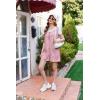 image:imageEkouaer Rompers for Women Summer Shorts Loose Jumpsuit Waffle Casual 2026 Beach Outfits Vacation ClothesPink