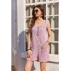 image:imageEkouaer Rompers for Women Summer Shorts Loose Jumpsuit Waffle Casual 2026 Beach Outfits Vacation ClothesPink