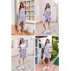 image:imageEkouaer Rompers for Women Summer Shorts Loose Jumpsuit Waffle Casual 2026 Beach Outfits Vacation ClothesPurple