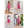 image:imageEkouaer Rompers for Women Summer Shorts Loose Jumpsuit Waffle Casual 2026 Beach Outfits Vacation ClothesRose Red