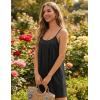 image:imageEkouaer Rompers for Women Summer Sleeveless Shorts Casual Spaghetti Strap Jumpsuits with Pockets Beach Vacation Outfits SXXLBlack