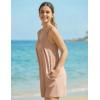 image:imageEkouaer Rompers for Women Summer Sleeveless Shorts Casual Spaghetti Strap Jumpsuits with Pockets Beach Vacation Outfits SXXLKhaki