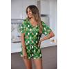 image:imageEkouaer Silk Pajama for Women Short Sleeve Satin Pj Set Two Piece Soft Sleepwear Loungewear SXXLAgreen Christmas Teddy
