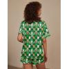 image:imageEkouaer Silk Pajama for Women Short Sleeve Satin Pj Set Two Piece Soft Sleepwear Loungewear SXXLAgreen Christmas Teddy
