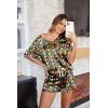image:imageEkouaer Silk Pajama for Women Short Sleeve Satin Pj Set Two Piece Soft Sleepwear Loungewear SXXLBlack Pumpkin  Spider Web
