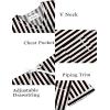 image:imageEkouaer Silk Pajama for Women Short Sleeve Satin Pj Set Two Piece Soft Sleepwear Loungewear SXXLBlackchampagne Stripes