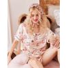 image:imageEkouaer Silk Pajama for Women Short Sleeve Satin Pj Set Two Piece Soft Sleepwear Loungewear SXXLChampagne Teddy