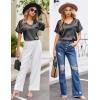 image:imageEkouaer Silk Pajama for Women Short Sleeve Satin Pj Set Two Piece Soft Sleepwear Loungewear SXXLDark Grey