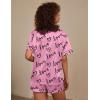 image:imageEkouaer Silk Pajama for Women Short Sleeve Satin Pj Set Two Piece Soft Sleepwear Loungewear SXXLLove