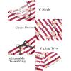 image:imageEkouaer Silk Pajama for Women Short Sleeve Satin Pj Set Two Piece Soft Sleepwear Loungewear SXXLRed Striped Teddy