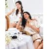 image:imageEkouaer Silk Pajama for Women Short Sleeve Satin Pj Set Two Piece Soft Sleepwear Loungewear SXXLWhite