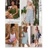 image:imageEkouaer Summer Rompers for Women Boho Beach Vacation Outfits Sleeveless Loose Shorts Overalls 2026 Jumpsuit With PocketsBowtie Flowers