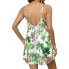 image:imageEkouaer Summer Rompers for Women Boho Beach Vacation Outfits Sleeveless Loose Shorts Overalls 2026 Jumpsuit With PocketsPalm Trees