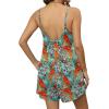 image:imageEkouaer Summer Rompers for Women Boho Beach Vacation Outfits Sleeveless Loose Shorts Overalls 2026 Jumpsuit With PocketsPlant Leaves Floral