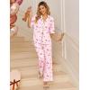 image:imageEkouaer Women Pajamas Set Button Down Sleepwear Short Sleeve Pjs Soft Comfy Nightwear with Long Pants SXXLBalloon Puppy