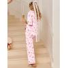 image:imageEkouaer Women Pajamas Set Button Down Sleepwear Short Sleeve Pjs Soft Comfy Nightwear with Long Pants SXXLBalloon Puppy