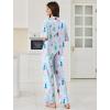 image:imageEkouaer Women Pajamas Set Button Down Sleepwear Short Sleeve Pjs Soft Comfy Nightwear with Long Pants SXXLCity Walk