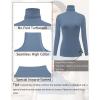 image:imageEkouaer Womens 3 Pack Turtleneck Long Sleeve Shirts Slim Fit Thermal Underwear Tops Lightweight Pullover TeesBlackBlueWine