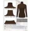 image:imageEkouaer Womens 3 Pack Turtleneck Long Sleeve Shirts Slim Fit Thermal Underwear Tops Lightweight Pullover TeesBlackBrownBeige