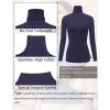 image:imageEkouaer Womens 3 Pack Turtleneck Long Sleeve Shirts Slim Fit Thermal Underwear Tops Lightweight Pullover TeesBlackNavyDark Red