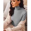 image:imageEkouaer Womens 3 Pack Turtleneck Long Sleeve Shirts Slim Fit Thermal Underwear Tops Lightweight Pullover TeesBlackRedLight Grey