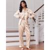 image:imageEkouaer Womens Classic Button Down Long Satin Silk Pajama SetChampagne