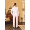 image:imageEkouaer Womens Classic Button Down Long Satin Silk Pajama SetPastel Pink