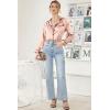 image:imageEkouaer Womens Classic Button Down Long Satin Silk Pajama SetPink