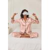 image:imageEkouaer Womens Classic Button Down Long Satin Silk Pajama SetPink