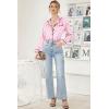 image:imageEkouaer Womens Classic Button Down Long Satin Silk Pajama SetPink Dots
