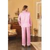 image:imageEkouaer Womens Classic Button Down Long Satin Silk Pajama SetPink Dots