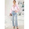 image:imageEkouaer Womens Classic Button Down Long Satin Silk Pajama SetPink Stripes