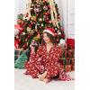 image:imageEkouaer Womens Classic Button Down Long Satin Silk Pajama SetRed Christmas Elk