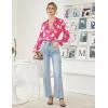 image:imageEkouaer Womens Classic Button Down Long Satin Silk Pajama SetRose Teddy Moon