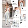 image:imageEkouaer Womens Jumpsuit Sleeveless Casual Summer Overalls Jumpers Spaghetti Strap Baggy Long Pants Rompers with PocketsBegie Blue Tiedye