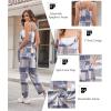 image:imageEkouaer Womens Jumpsuit Sleeveless Casual Summer Overalls Jumpers Spaghetti Strap Baggy Long Pants Rompers with PocketsGrey Geometric Ethnic