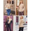 image:imageEkouaer Womens Long Sleeve Mock Turtleneck Tops Ribbed Shirts Fleece Soft Thermal Undershirts TeeBeige