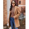 image:imageEkouaer Womens Long Sleeve Mock Turtleneck Tops Ribbed Shirts Fleece Soft Thermal Undershirts TeeBrown