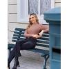 image:imageEkouaer Womens Long Sleeve Mock Turtleneck Tops Ribbed Shirts Fleece Soft Thermal Undershirts TeeDirty Pink