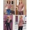 image:imageEkouaer Womens Long Sleeve Mock Turtleneck Tops Ribbed Shirts Fleece Soft Thermal Undershirts TeeDirty Pink