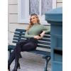 image:imageEkouaer Womens Long Sleeve Mock Turtleneck Tops Ribbed Shirts Fleece Soft Thermal Undershirts TeeLight Green1