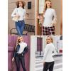 image:imageEkouaer Womens Long Sleeve Mock Turtleneck Tops Ribbed Shirts Fleece Soft Thermal Undershirts TeeWhite