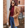 image:imageEkouaer Womens Long Sleeve Mock Turtleneck Tops Ribbed Shirts Fleece Soft Thermal Undershirts TeeWine Red